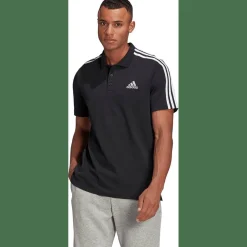 AEROREADY Essentials Piqué Embroidered Small Logo 3-Streifen Poloshirt Herren Poloshirt