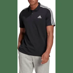 AEROREADY Essentials Piqué Embroidered Small Logo 3-Streifen Poloshirt Herren Poloshirt
