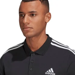 AEROREADY Essentials Piqué Embroidered Small Logo 3-Streifen Poloshirt Herren Poloshirt