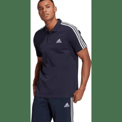AEROREADY Essentials Piqué Embroidered Small Logo 3-Streifen Poloshirt Herren Poloshirt