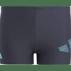 3 Bar Logo Boxer-Badehose Jungen Badehose