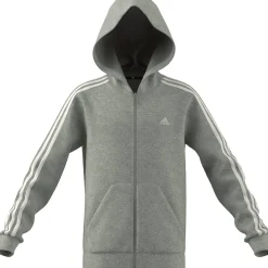 Essentials 3-Streifen Fleece Kinder Kapuzensweater