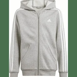 Essentials 3-Streifen Fleece Kinder Kapuzensweater