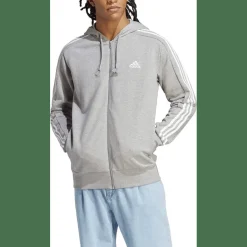 Essentials French Terry 3-Streifen Kapuzensweater Herren Kapuzensweater