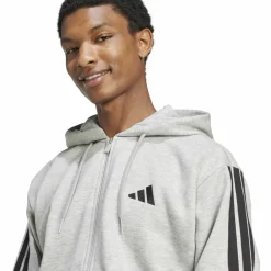 Essentials 3-Streifen Herren Kapuzensweater