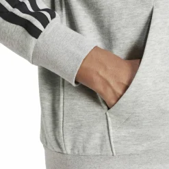 Essentials 3-Streifen Herren Kapuzensweater