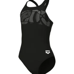 Graphic V Back Mädchen Schwimmanzug