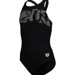 Graphic V Back Mädchen Schwimmanzug