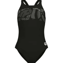 Graphic V Back Mädchen Schwimmanzug