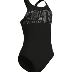 Graphic V Back Mädchen Schwimmanzug