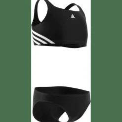 3-Streifen Bikini Mädchen Bikini