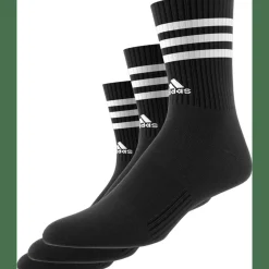 3-Streifen Cushioned Crew 3er-Pack Unisex Socken