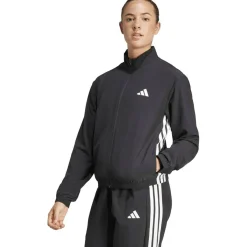Train Essentials 3-Streifen Woven Warm-Up Jacke Damen Jacke